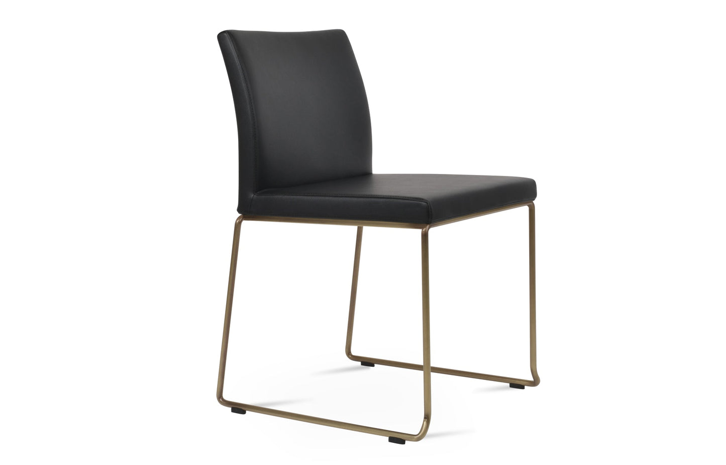 Aria Stackable Dining Chair-Leather