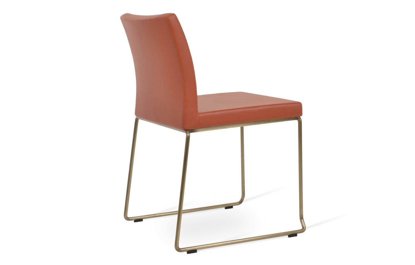 Aria Stackable Dining Chair-Leather