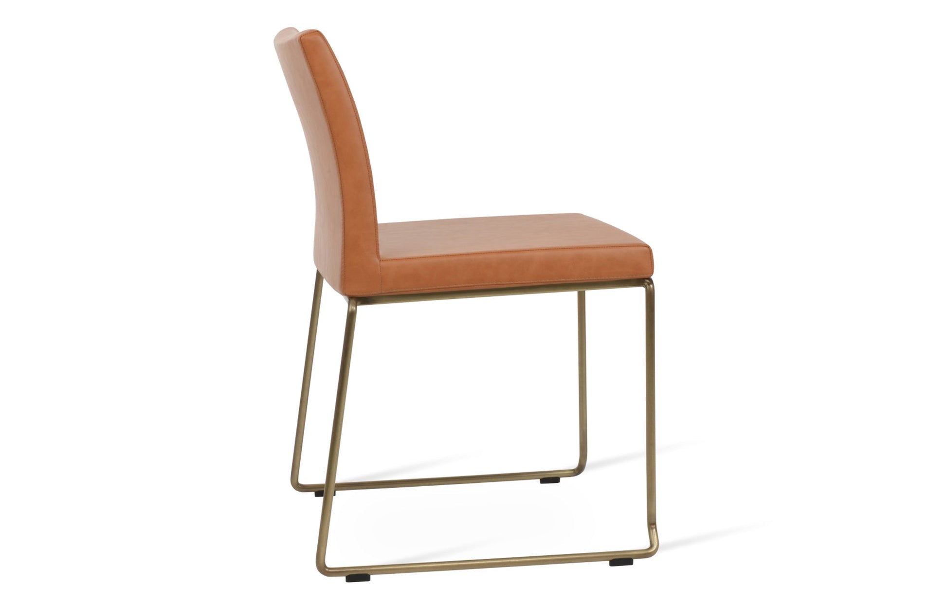 Aria Stackable Dining Chair-Leather