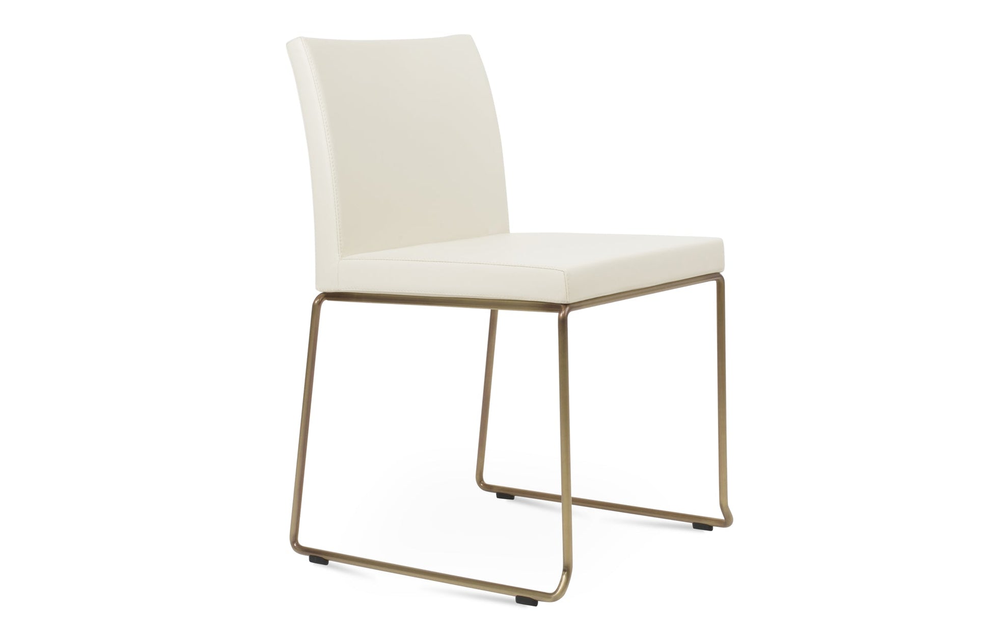 Aria Stackable Dining Chair-Leather