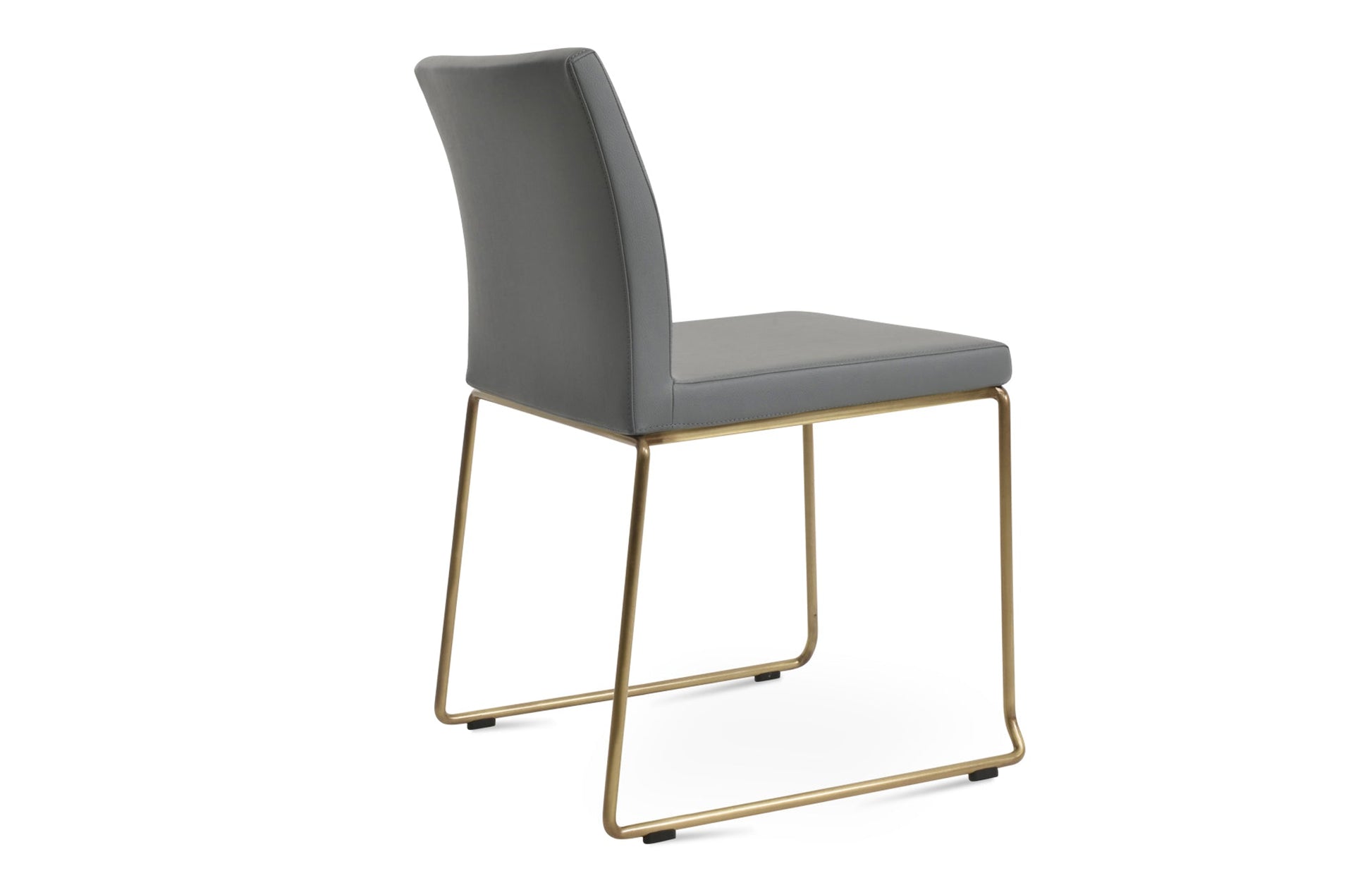 Aria Stackable Dining Chair-Leather