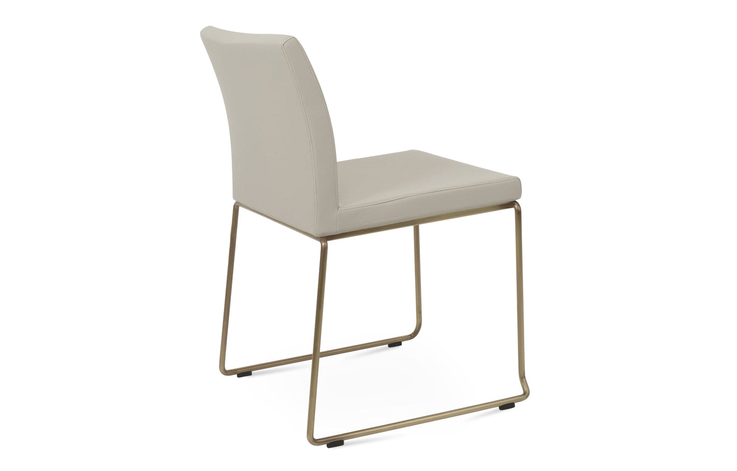 Aria Stackable Dining Chair-Leather