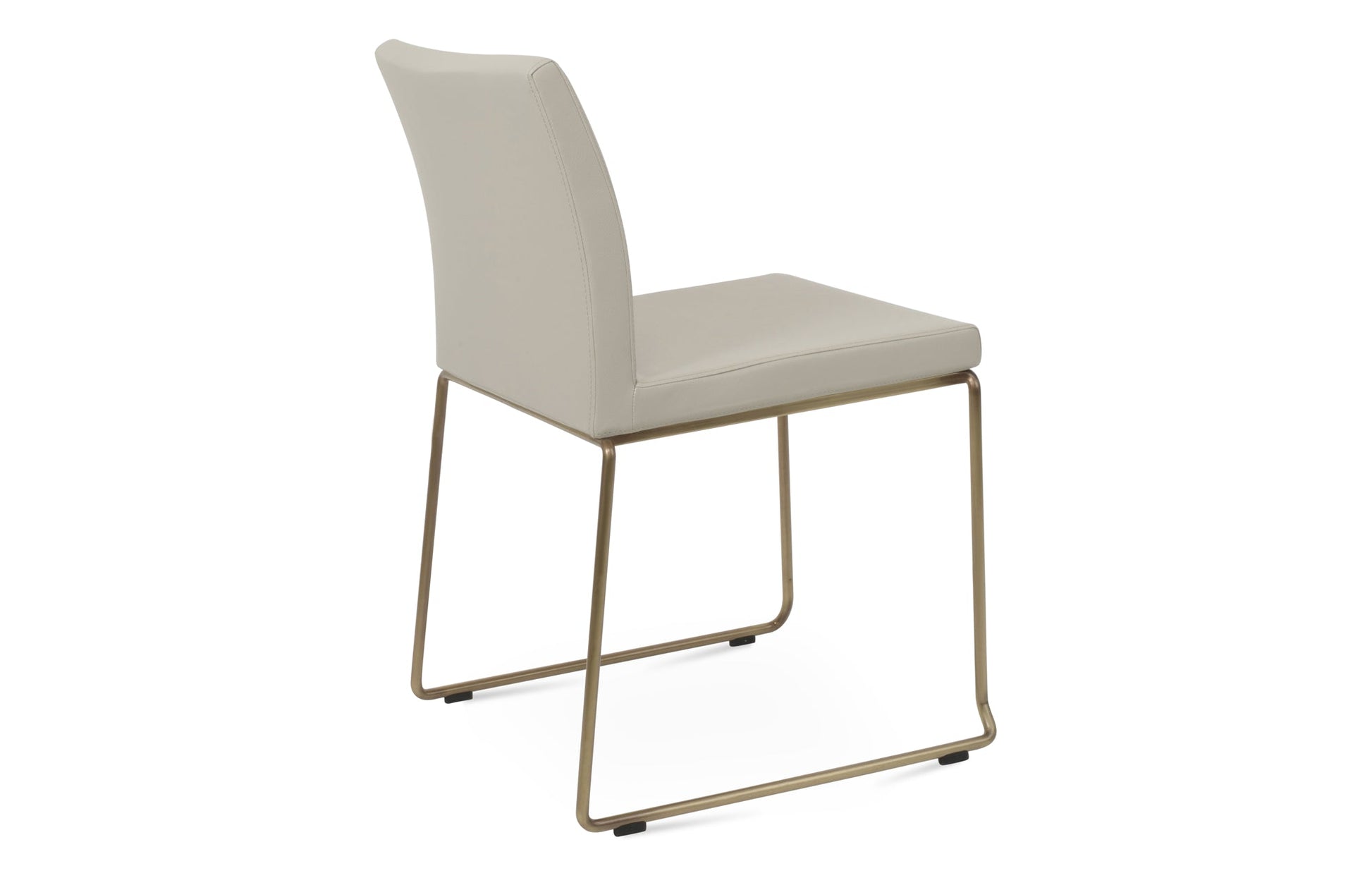 Aria Stackable Dining Chair-Leather