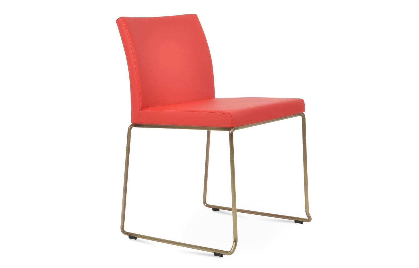 Aria Stackable Dining Chair-Leather