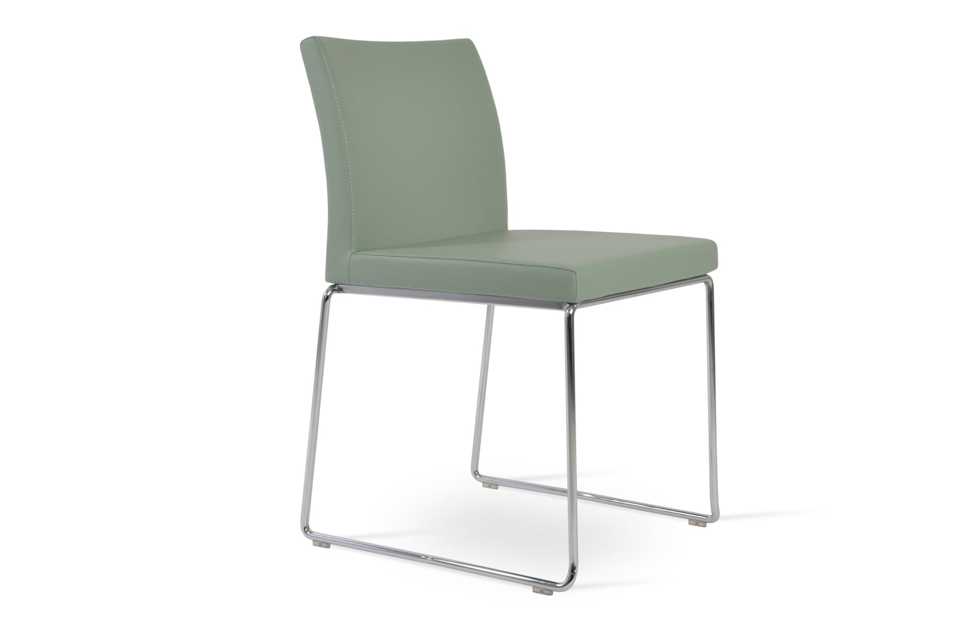 Aria Stackable Dining Chair-Leather