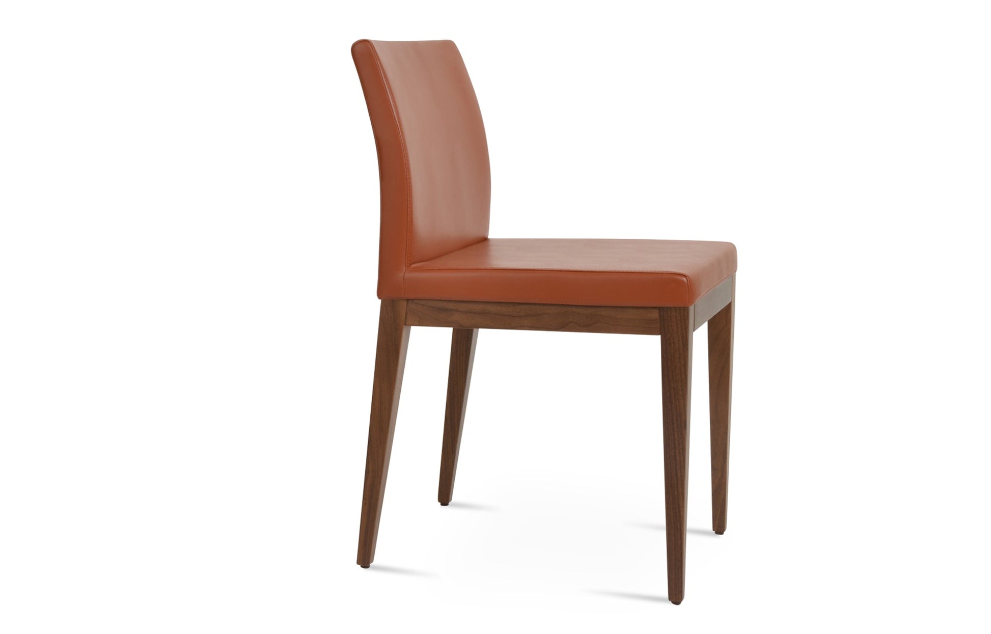 Aria Wood Dining Chair-Leather