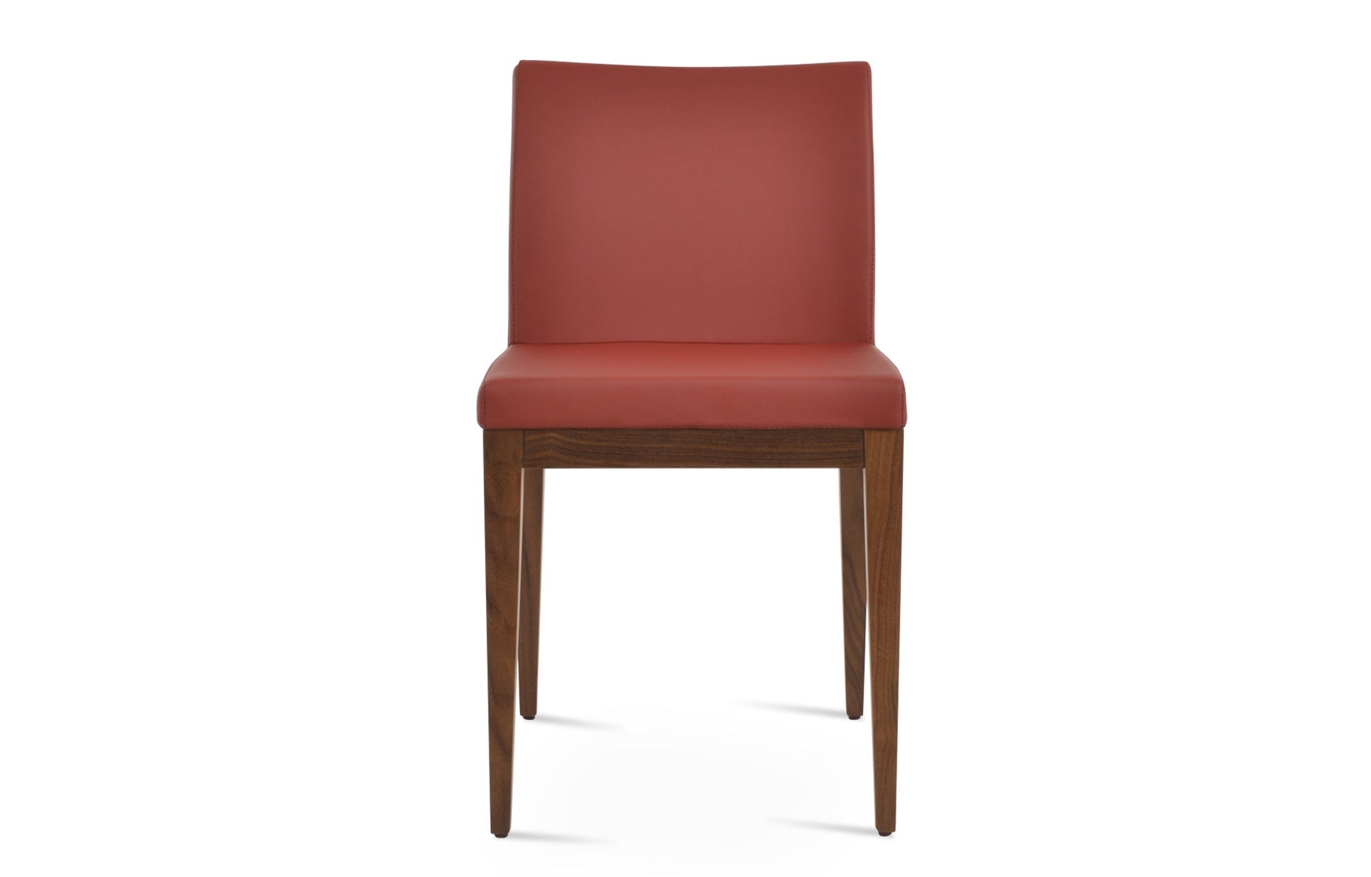 Aria Wood Dining Chair-Leather