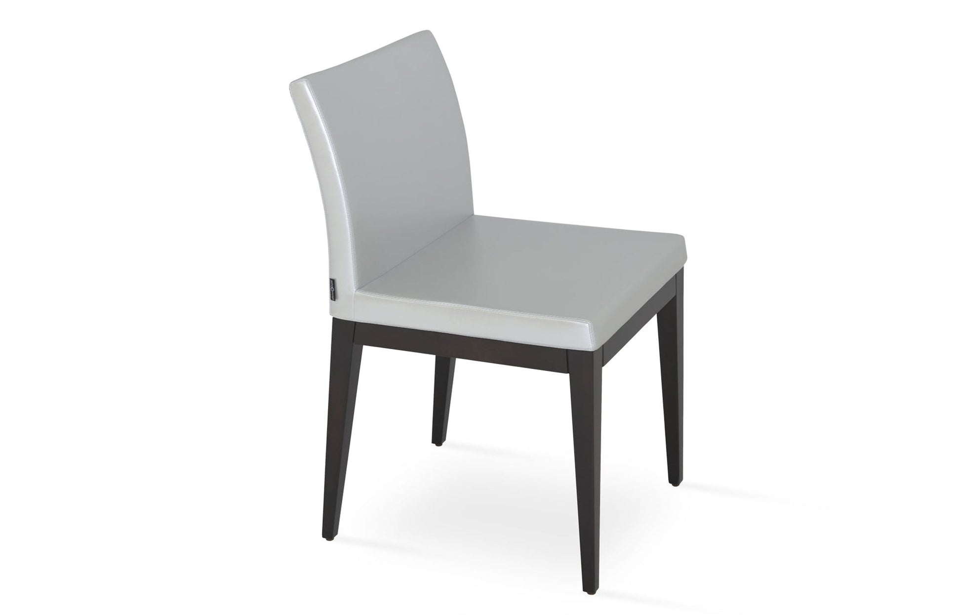 Aria Wood Dining Chair-Leather