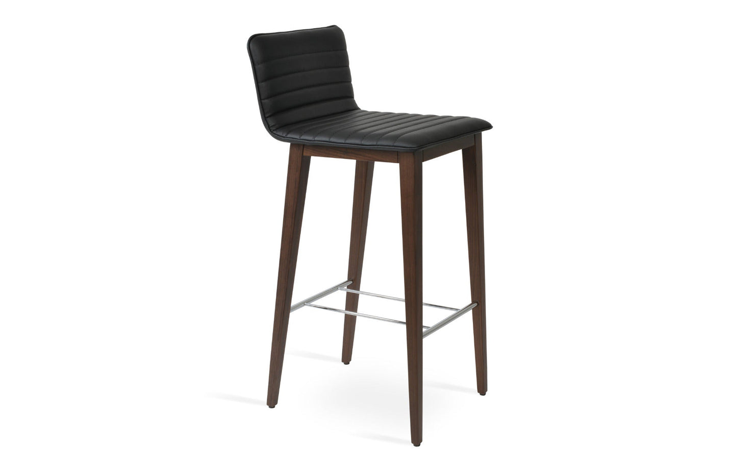 Corona Full Upholstery Wood Stool