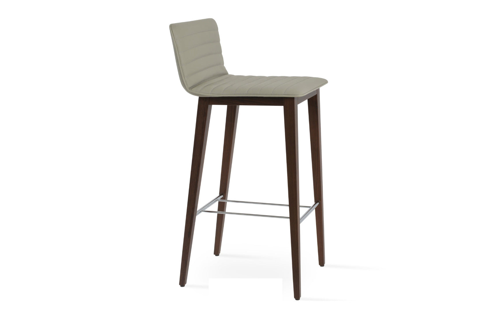 Corona Full Upholstery Wood Stool