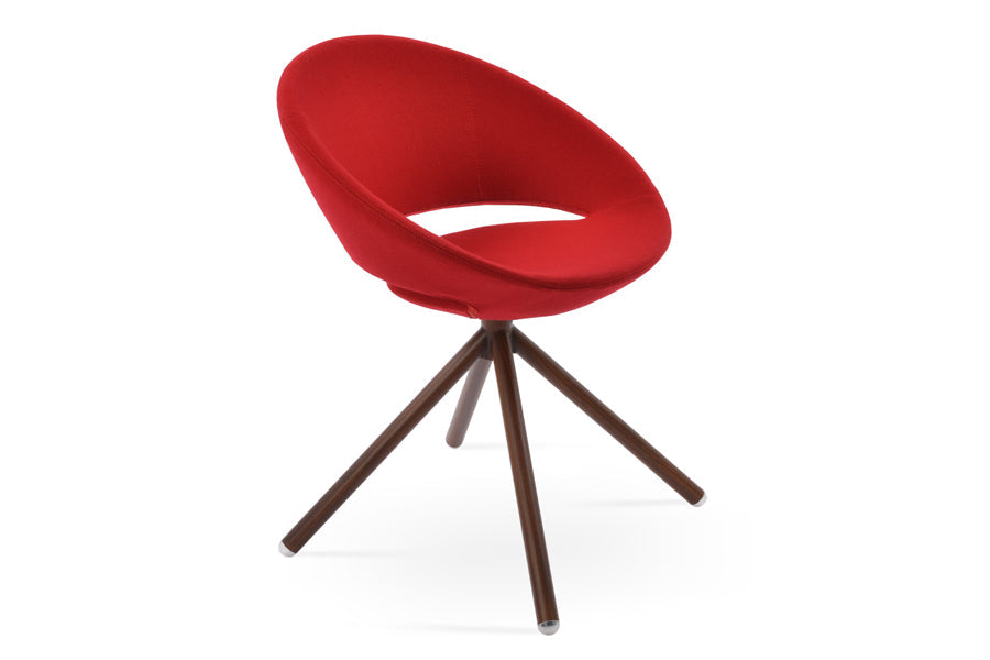 Crescent Stick Swivel Dining Chair