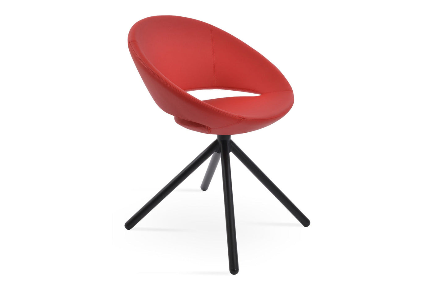 Crescent Stick Swivel Dining Chair