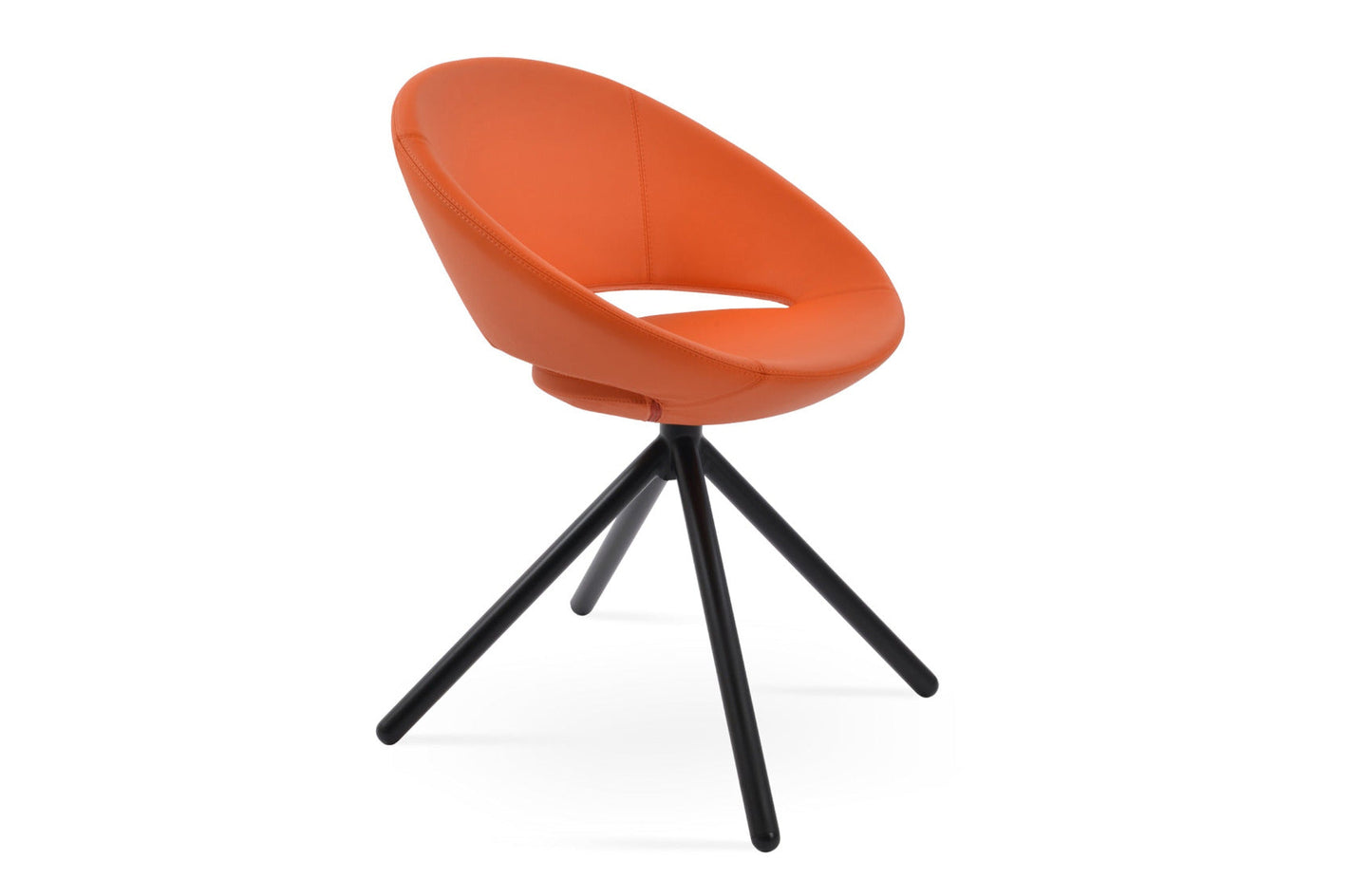 Crescent Stick Swivel Dining Chair