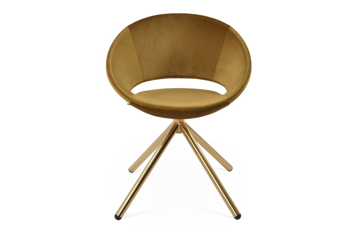 Crescent Stick Swivel Dining Chair