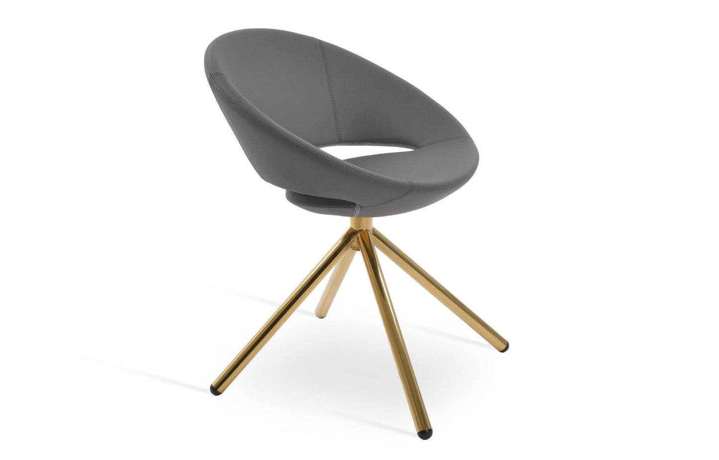 Crescent Stick Swivel Dining Chair