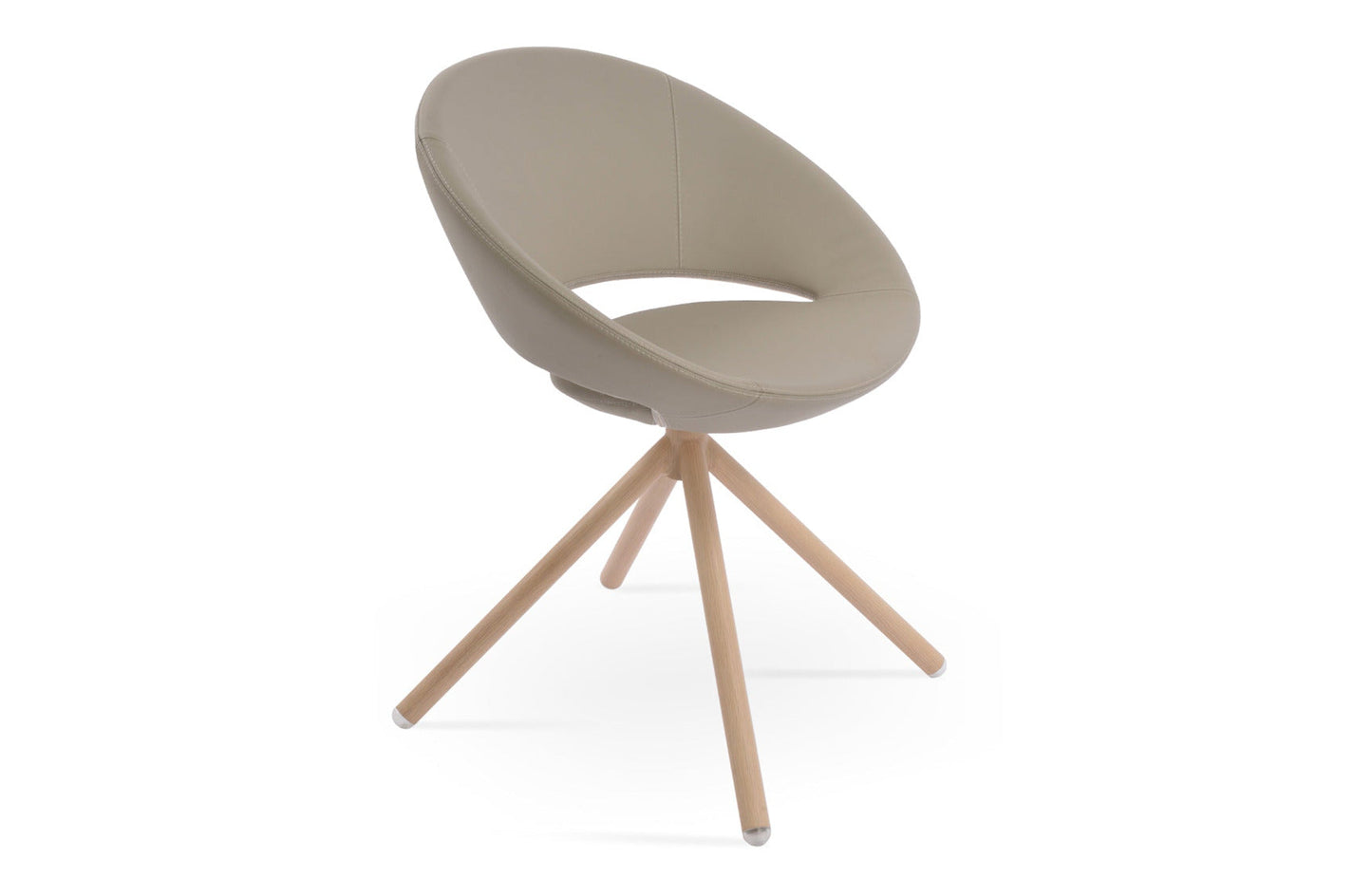 Crescent Stick Swivel Dining Chair