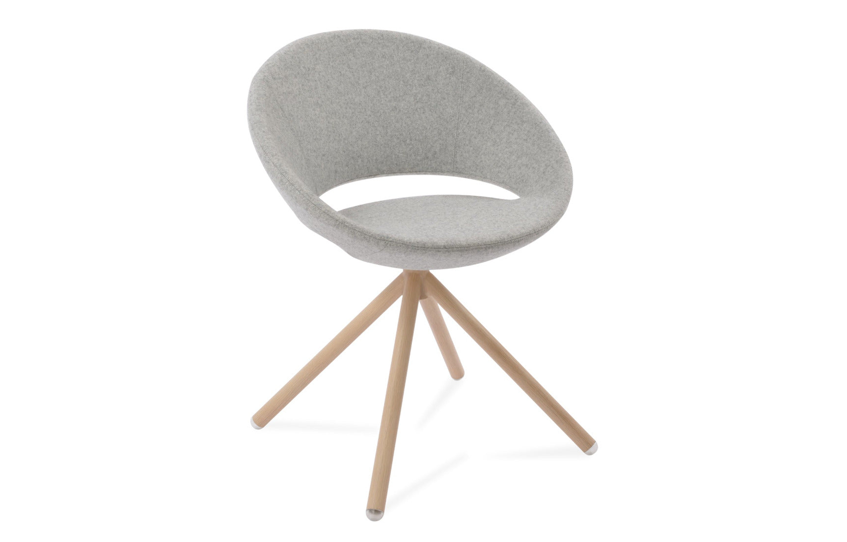 Crescent Stick Swivel Dining Chair