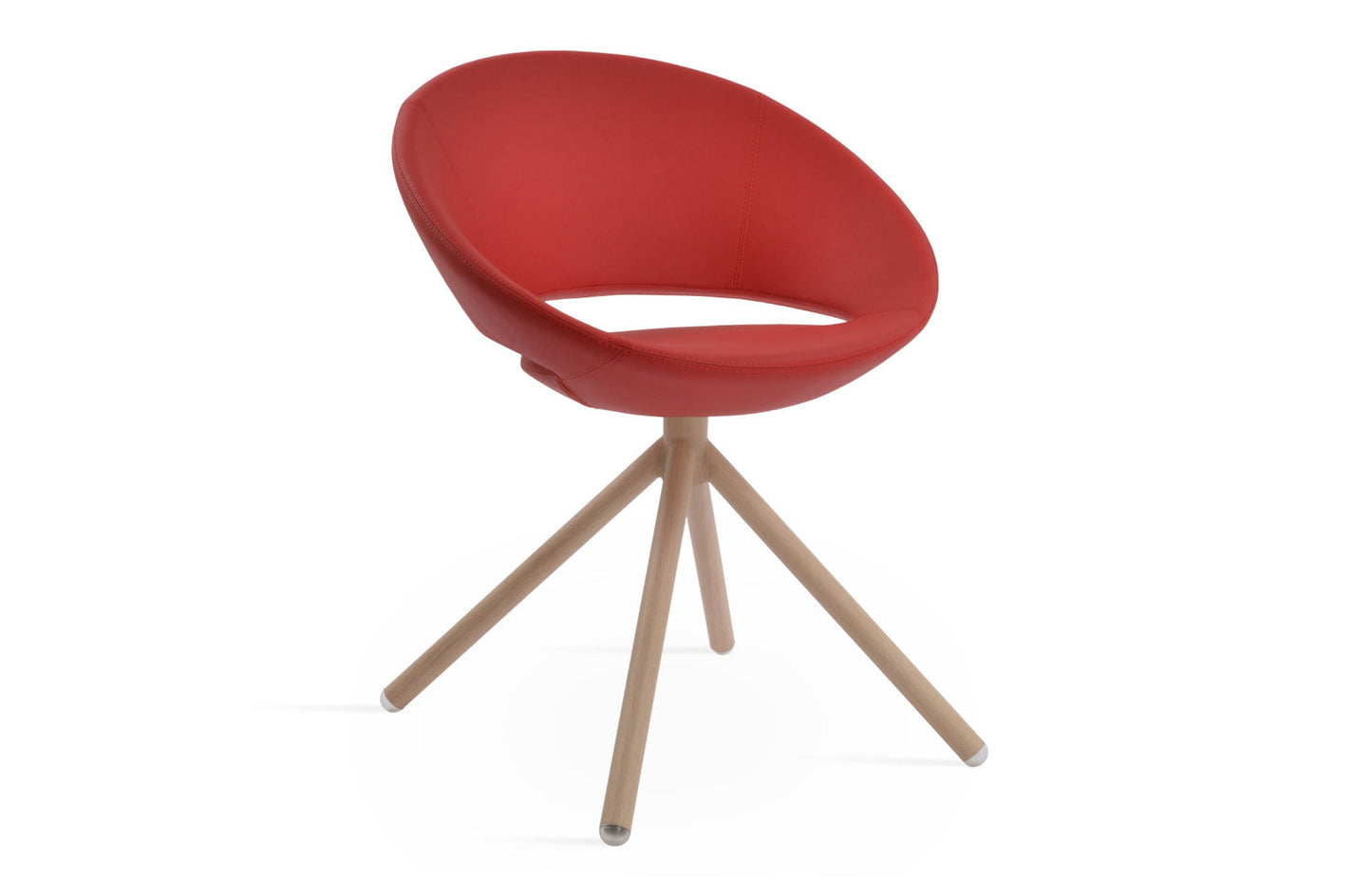 Crescent Stick Swivel Dining Chair