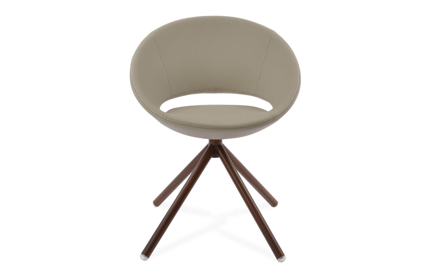 Crescent Stick Swivel Dining Chair