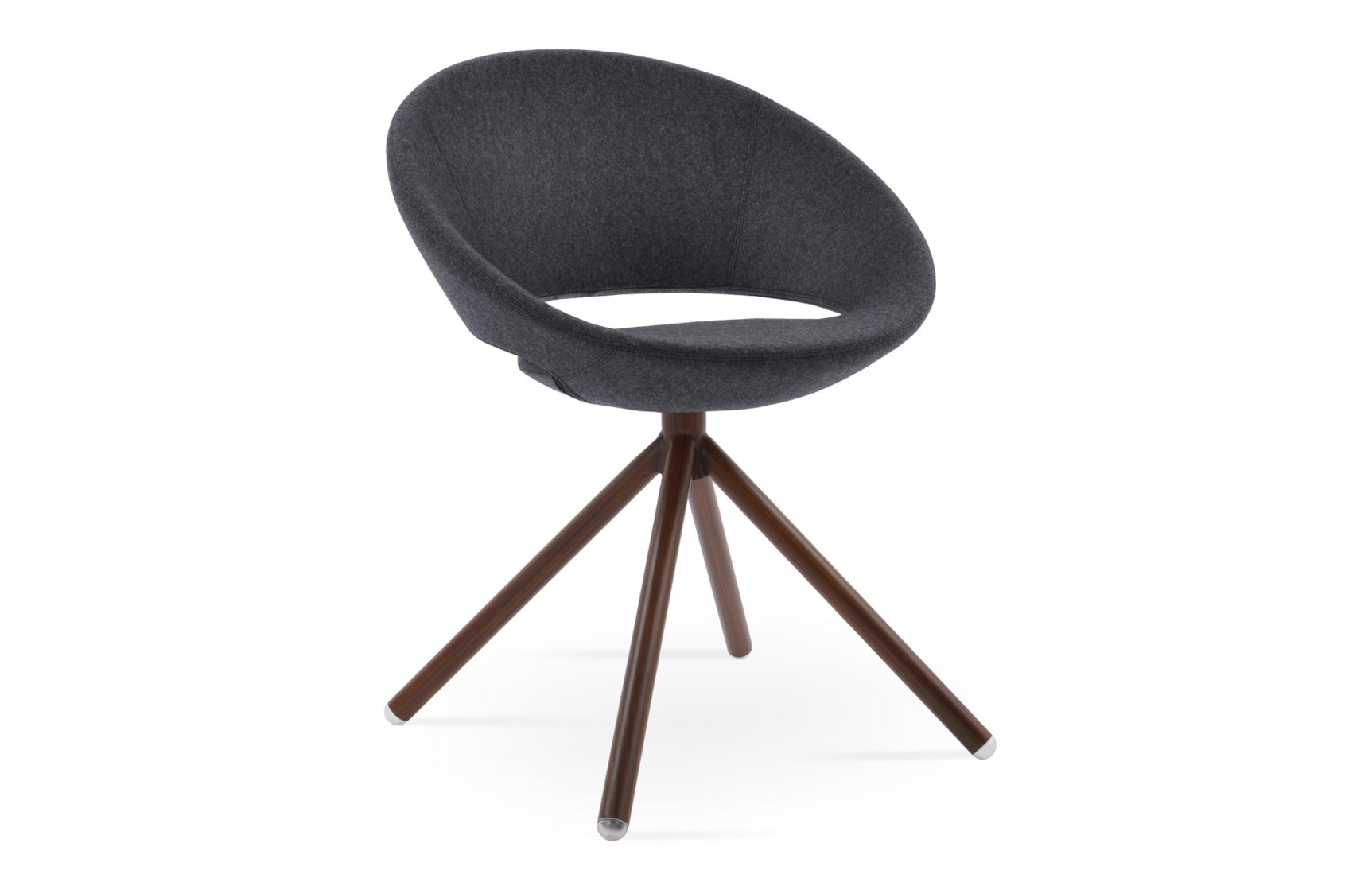 Crescent Stick Swivel Dining Chair