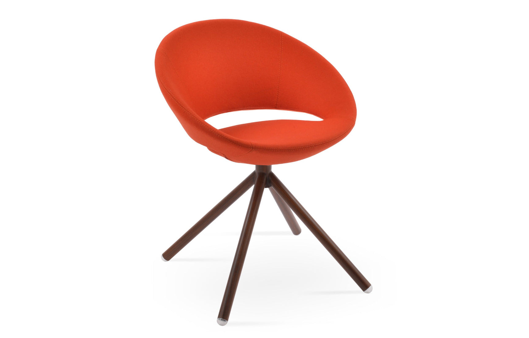 Crescent Stick Swivel Dining Chair