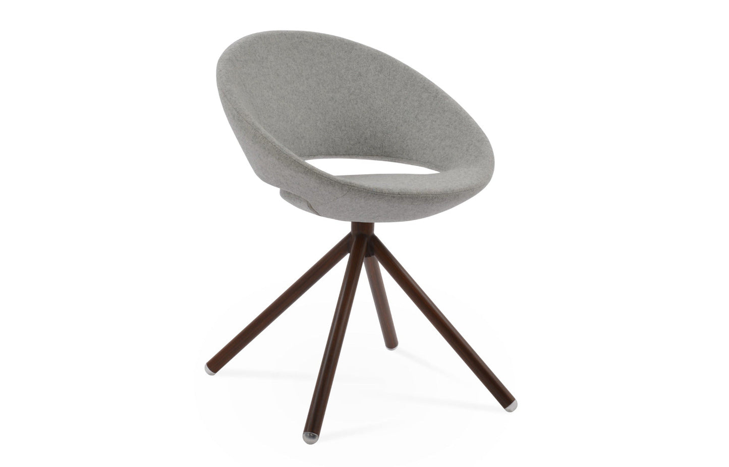 Crescent Stick Swivel Dining Chair