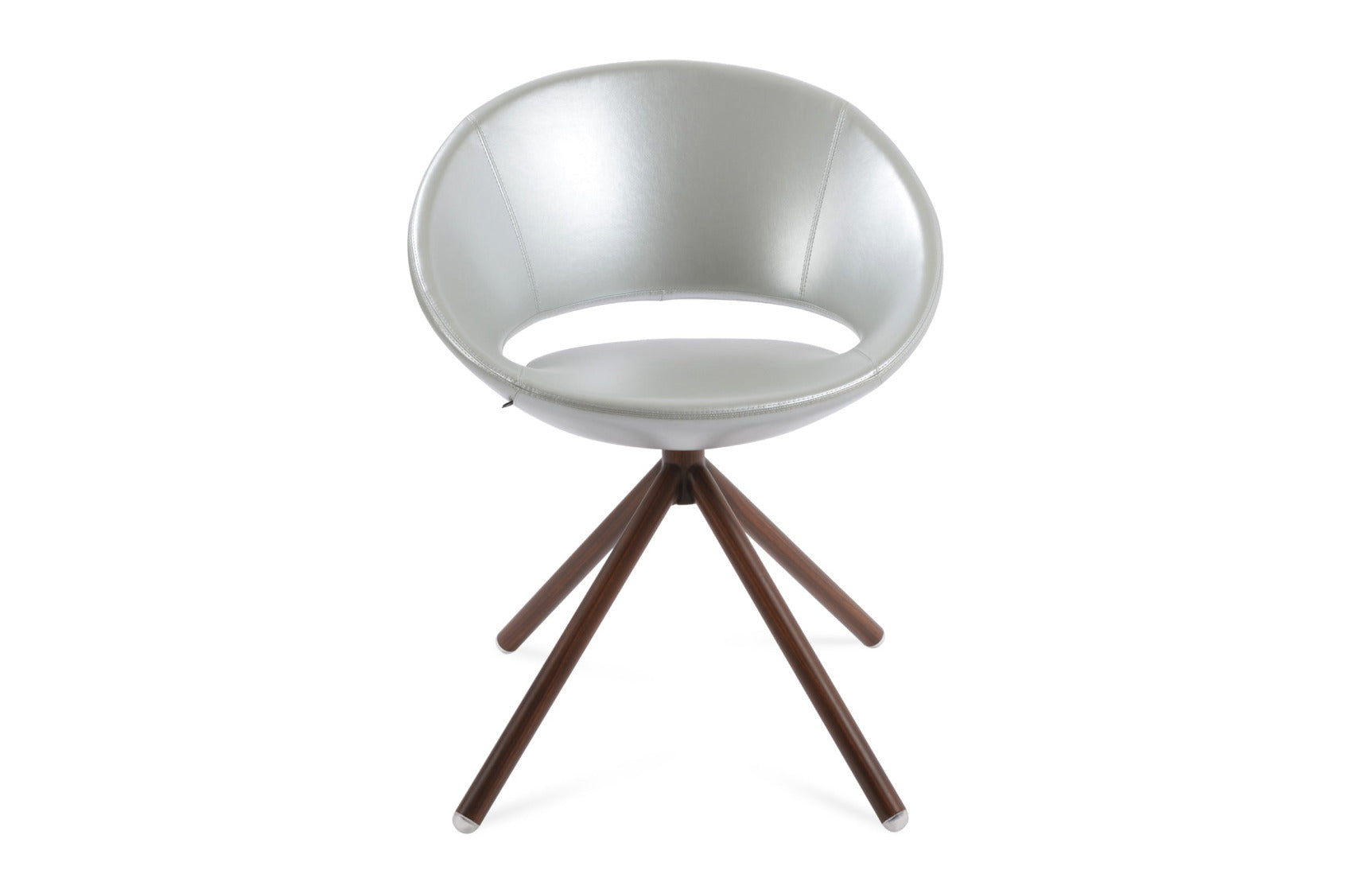 Crescent Stick Swivel Dining Chair