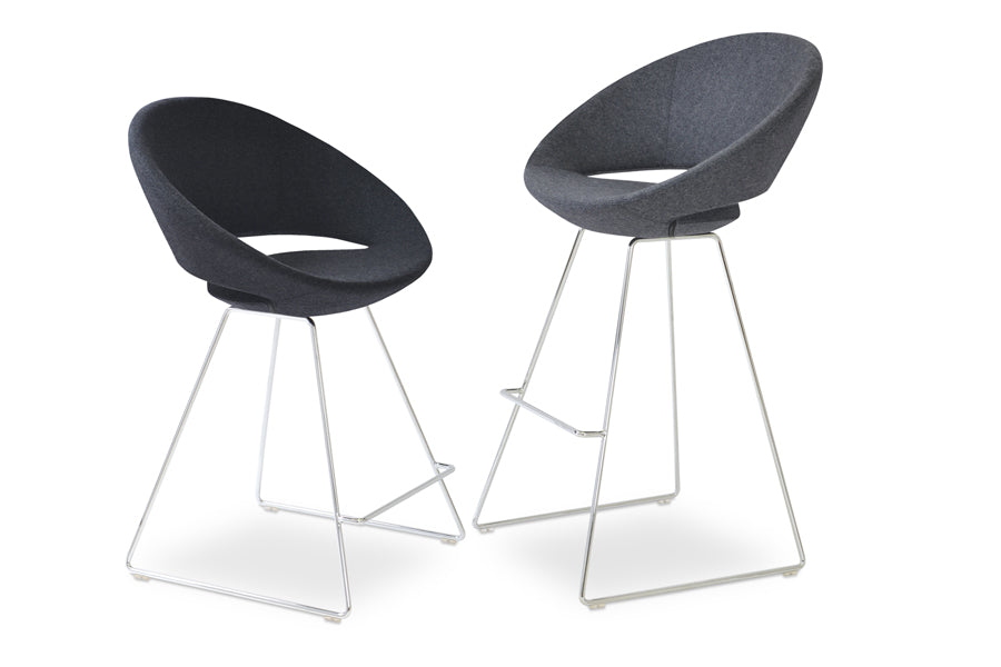 Crescent Wire Counter Stool