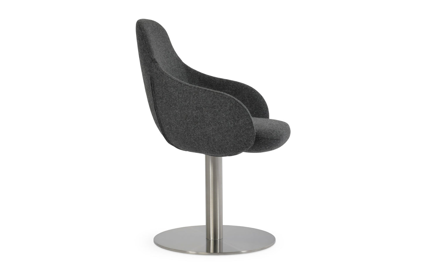 Gazel Arm Round Swivel Chair