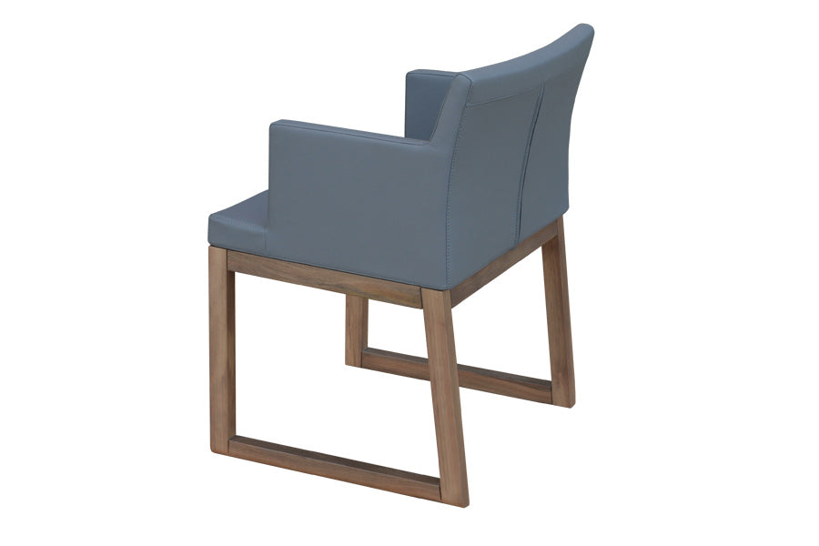 Soho Sled Wood Arm Chair