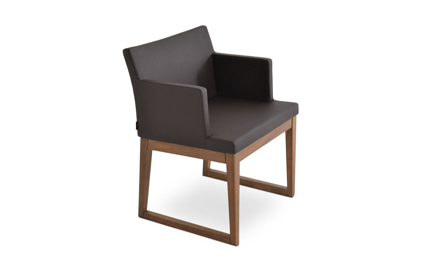 Soho Sled Wood Arm Chair