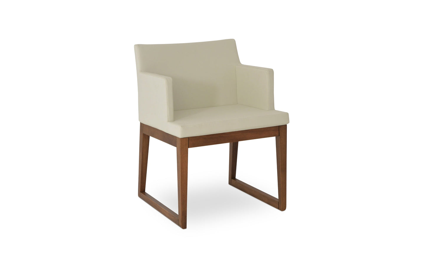 Soho Sled Wood Arm Chair