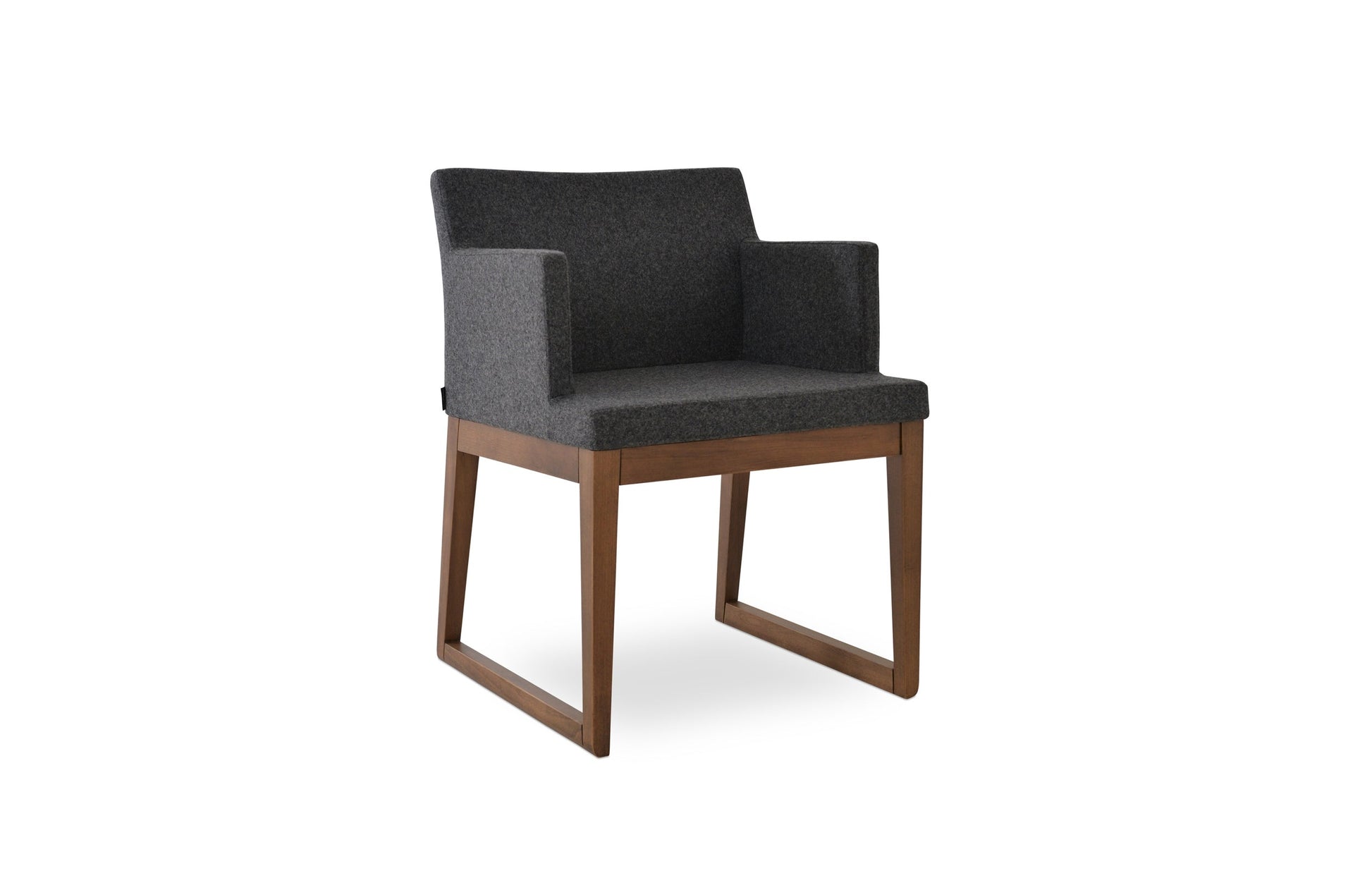 Soho Sled Wood Arm Chair