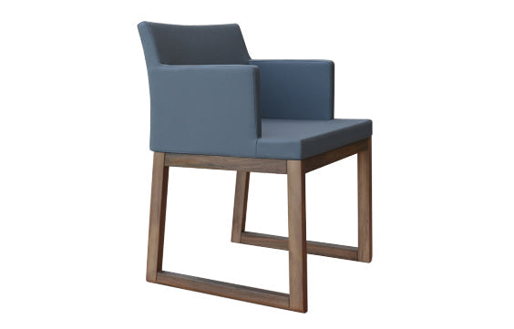 Soho Sled Wood Arm Chair