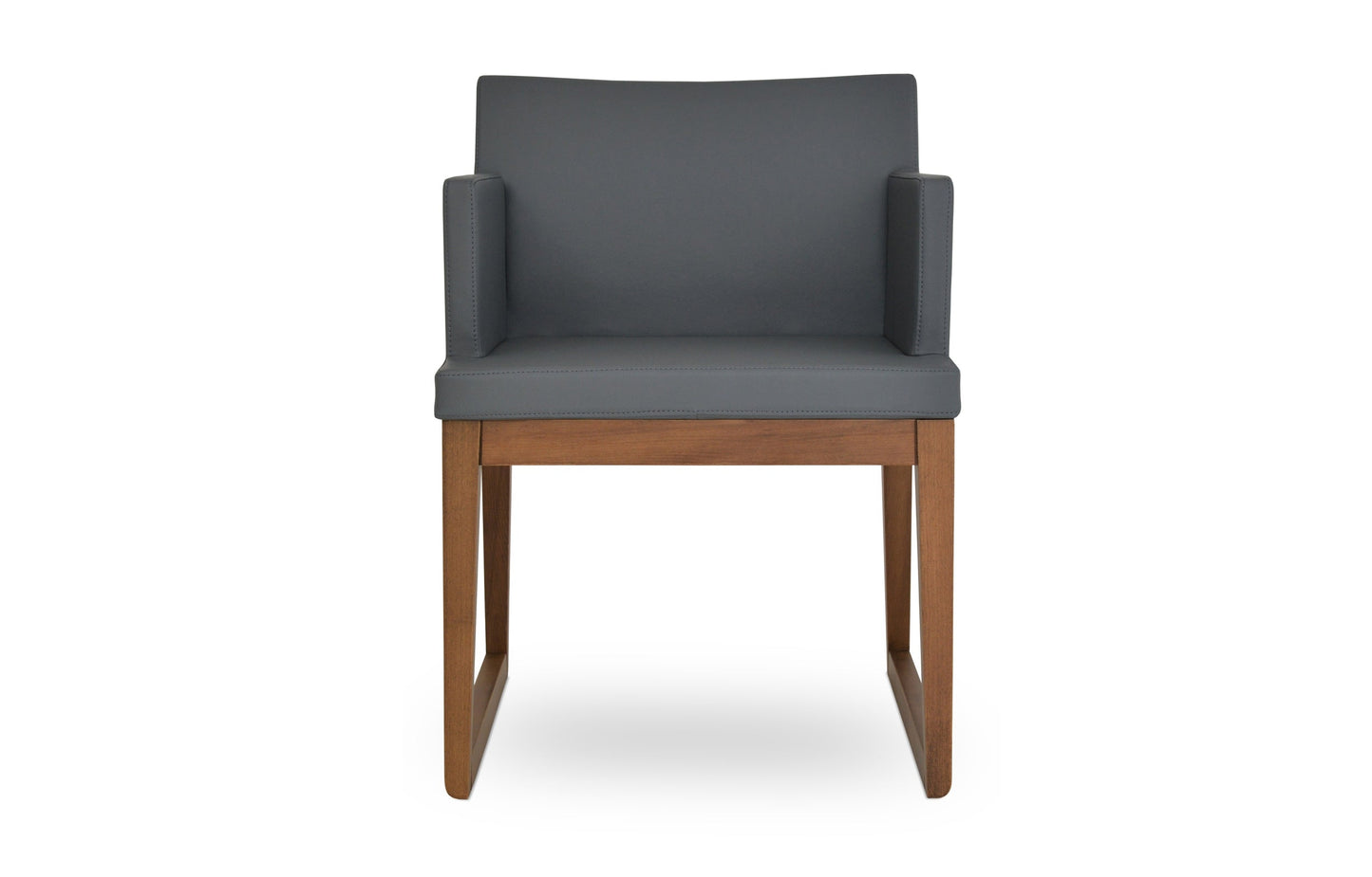 Soho Sled Wood Arm Chair