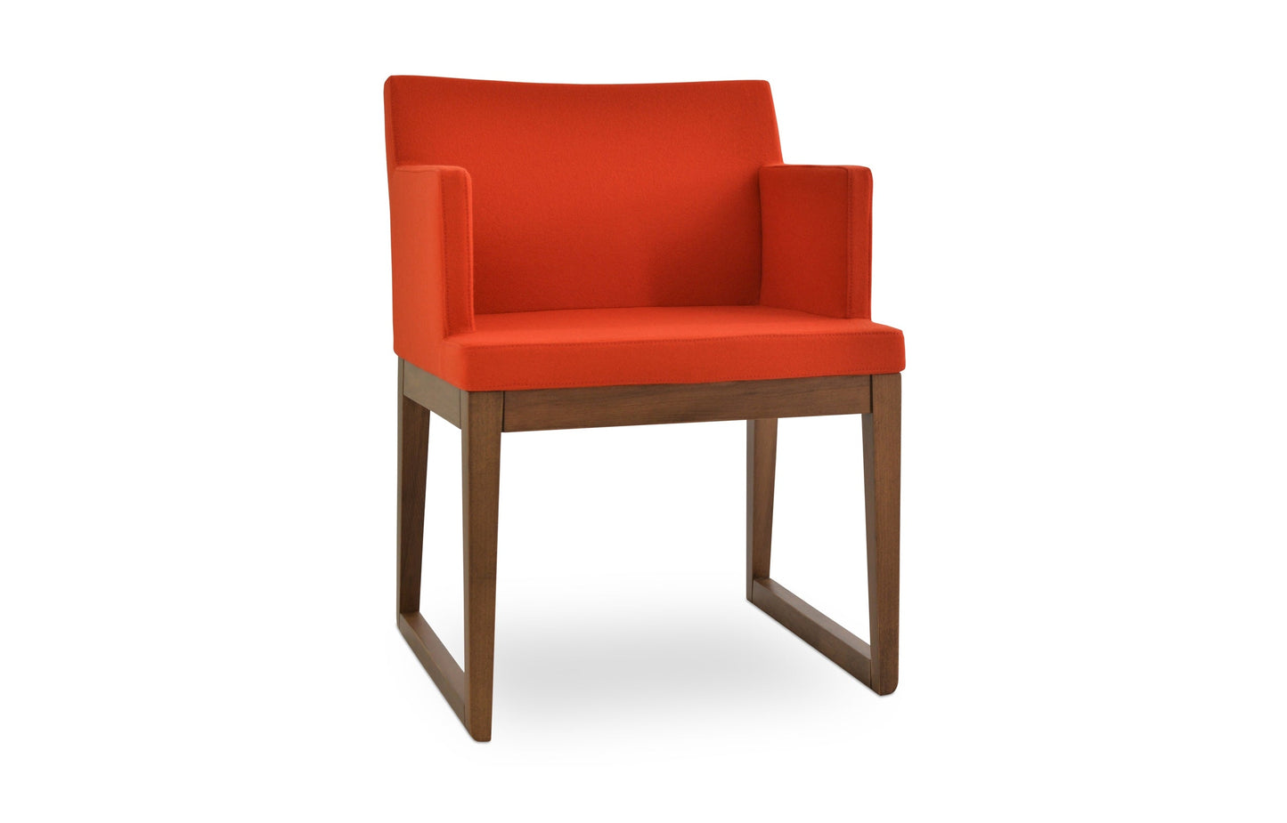 Soho Sled Wood Arm Chair