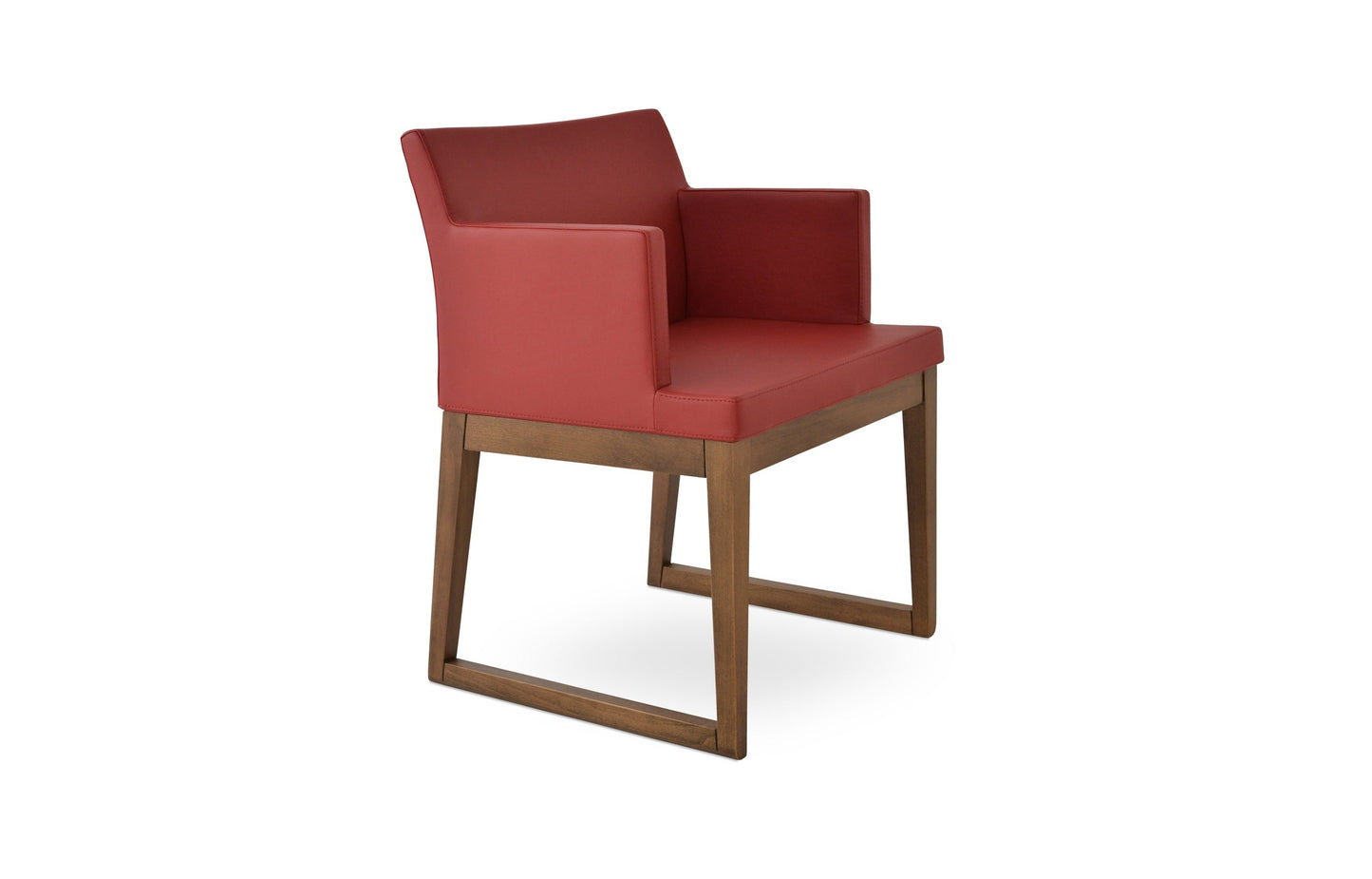 Soho Sled Wood Arm Chair