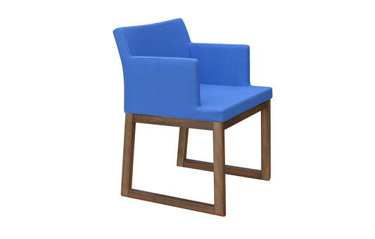 Soho Sled Wood Arm Chair