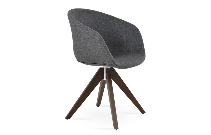 Tribeca Arm Pyramid Swivel Chair