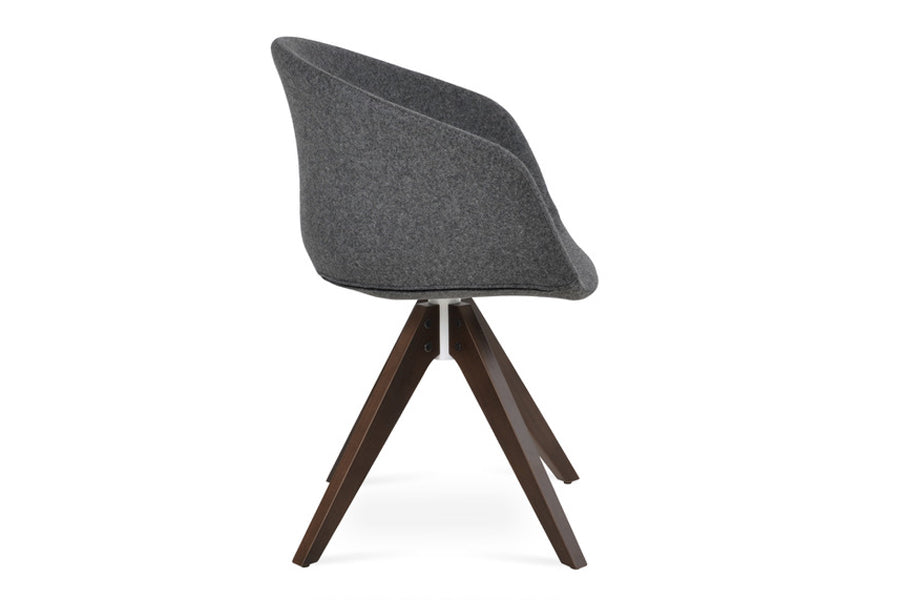 Tribeca Arm Pyramid Swivel Chair